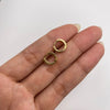Candonga circones verdes Oro amarillo 18k 1,2 Gr / 1 Cm