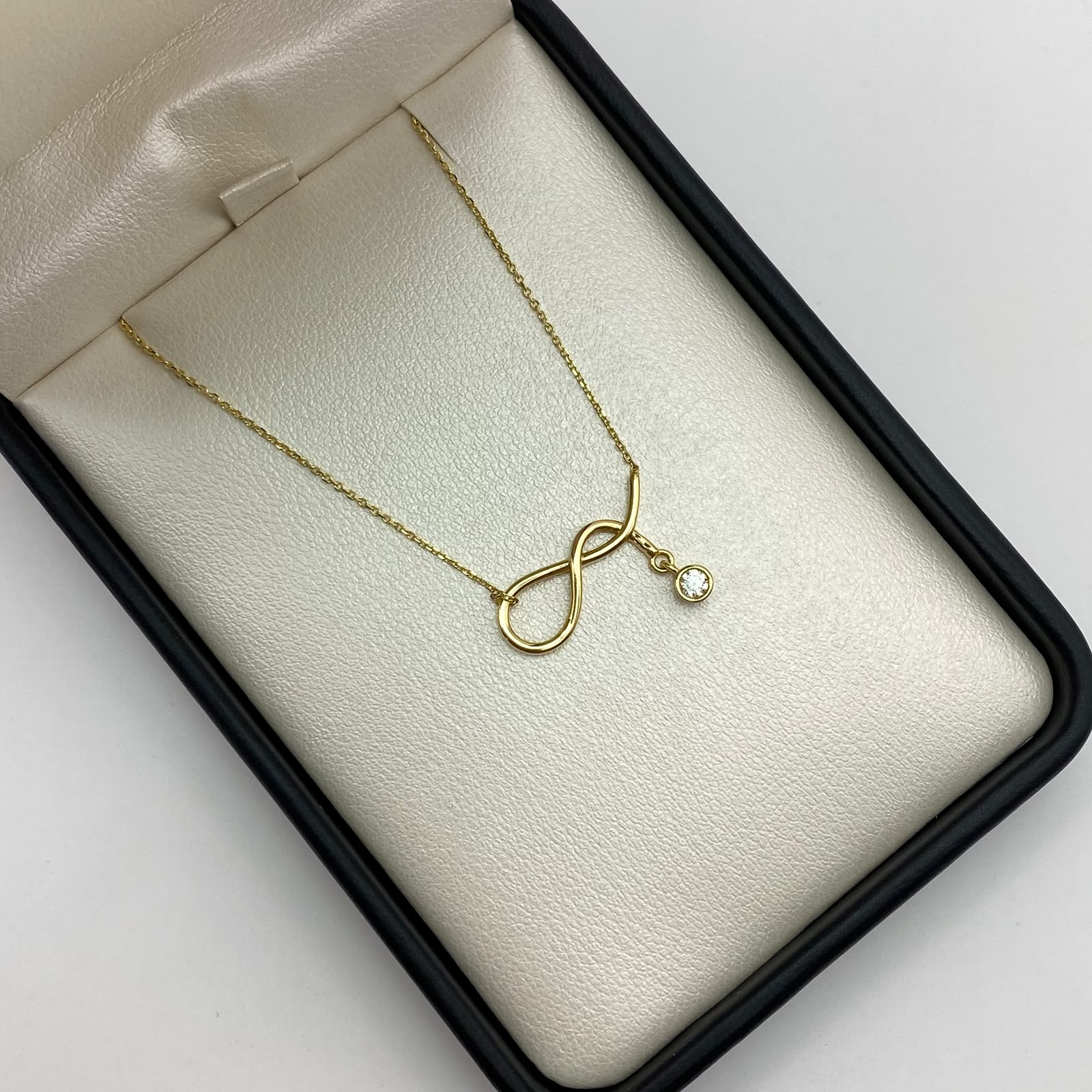 Cadena It aro seguido dije infinito Oro amarillo 18k +4 / 2,25 Gr / 1,0 mm / 45 Cm