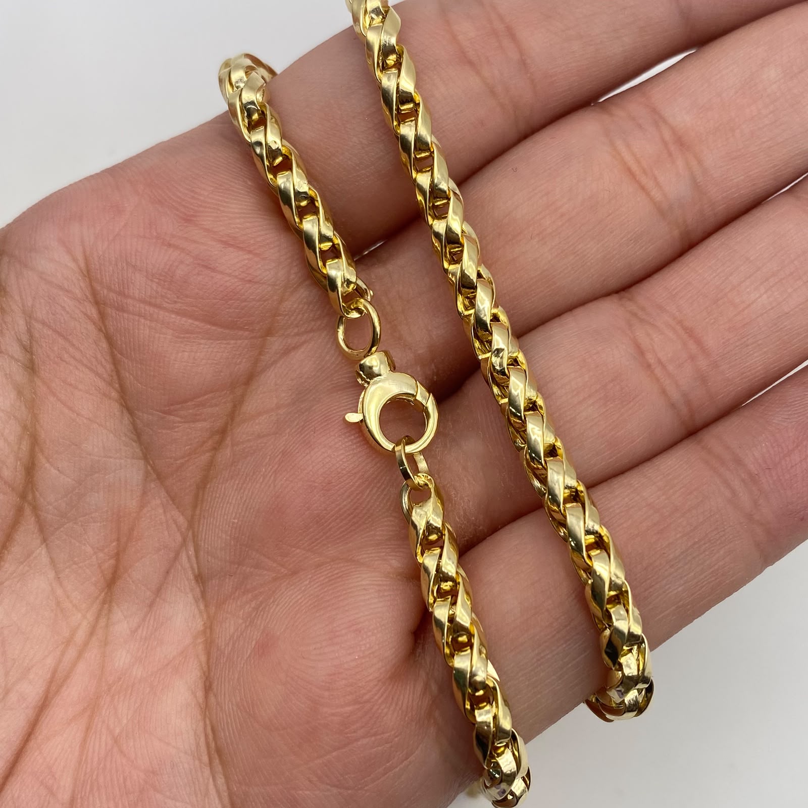 Cadena It trenzada Oro amarillo 18k 12,9 Gr / 4,3 mm / 65 Cm