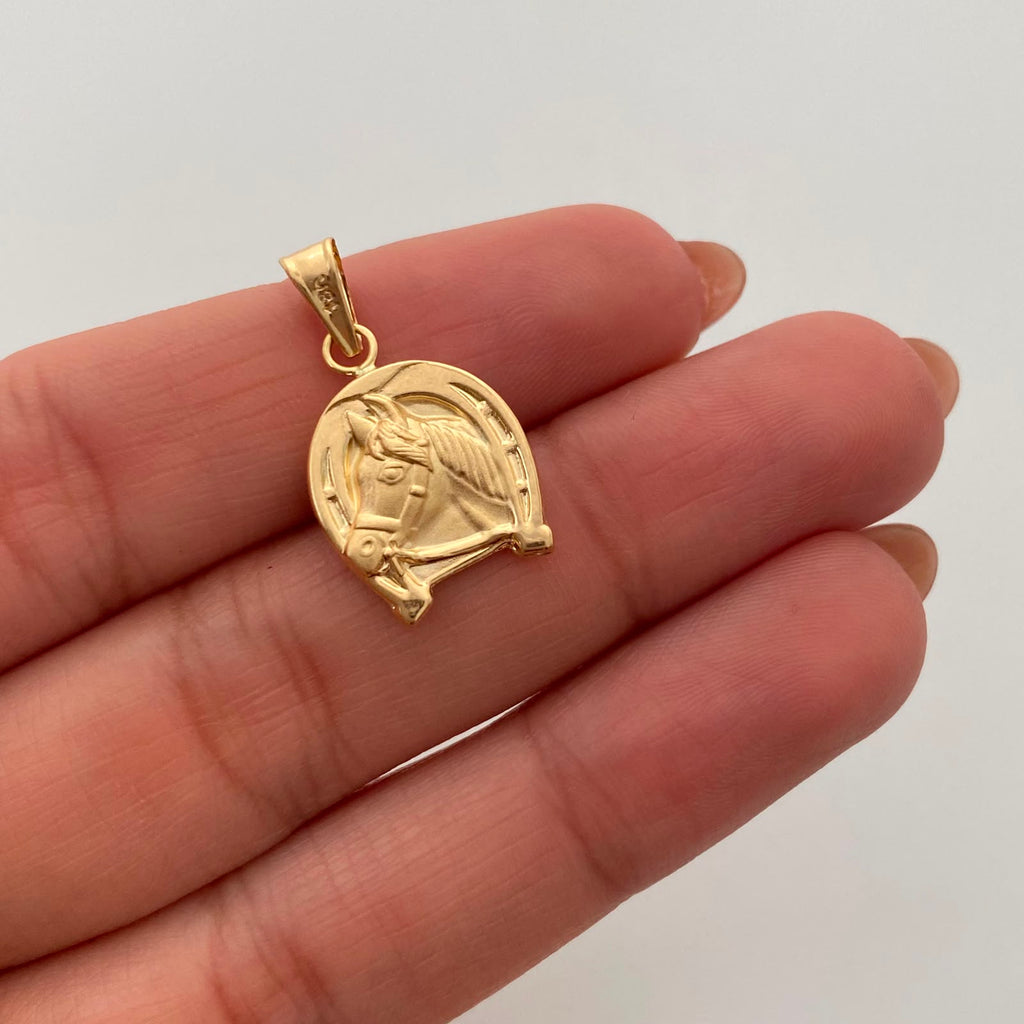 Dije Herradura de Caballo Oro amarillo 18k 1,15 Gr / 13,7 mm / 2,4 Cm