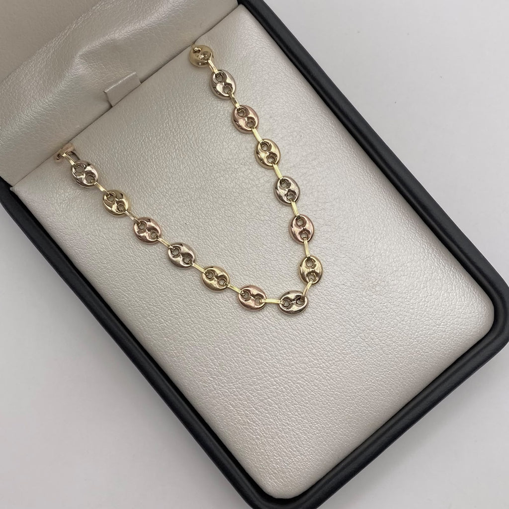 Pulso gc  Tres oros 18k 3,35 Gr / 4,65 mm / 20,5 Cm Broche 0,40