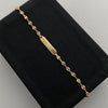 Pulso bebé gc placa biselada  Oro amarillo 18k 1,90 Gr / 4,7 mm / 16 Cm Broche 0,15