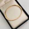 Aro con circones blanco  Oro amarillo 18k 8,3 Gr / 2,8 mm / 18 Cm