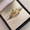 Anillo 15 Corona Casting Verde Oro amarillo 18k / Talla 5 3/4 / 2,9 Gr