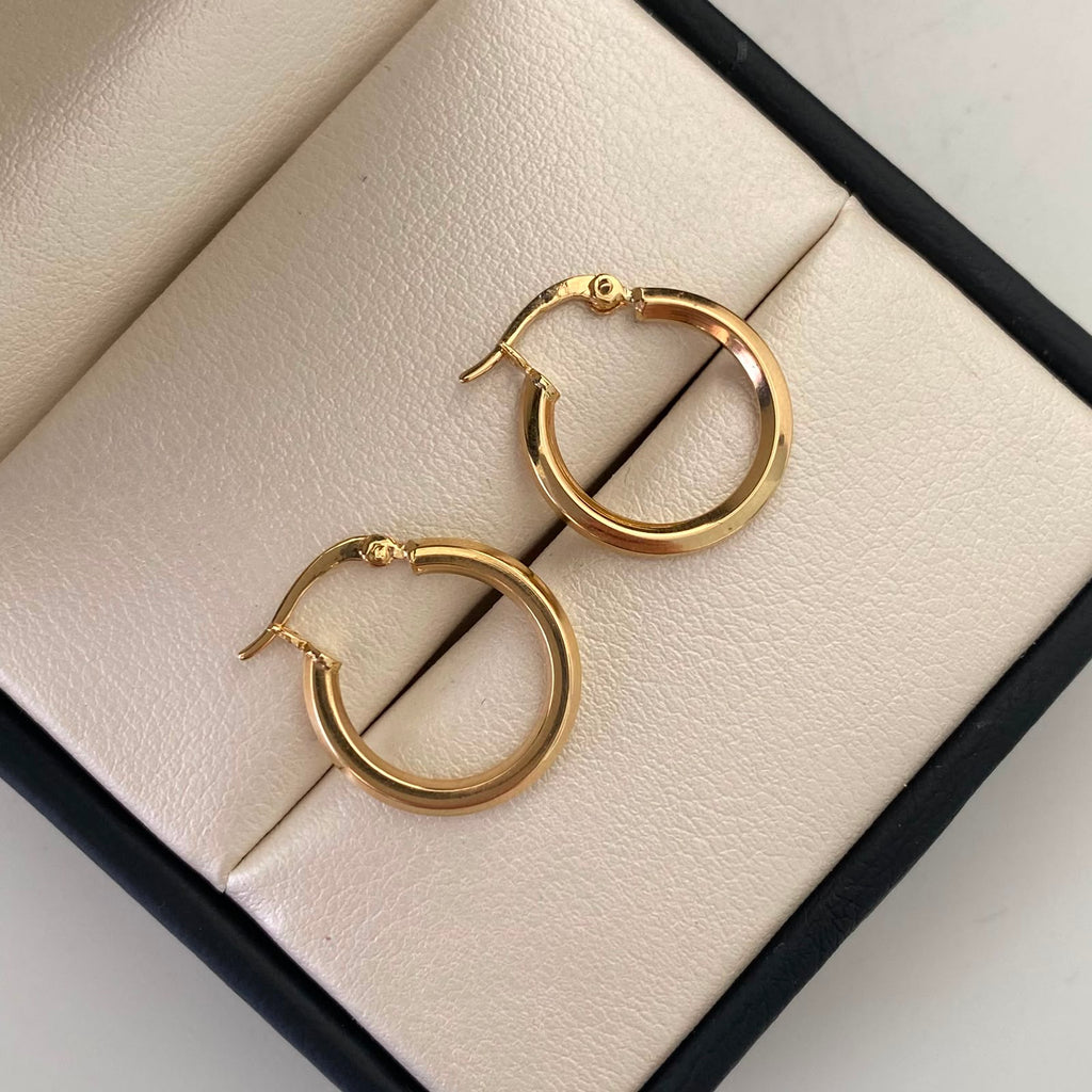 Candonga Lisa Oro amarillo 18k 1,45 Gr / 2 Cm