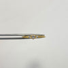 Anillo Solitario tres circones Oro amarillo 18k / Talla 8 / 1,45 Gr / 1,2 mm