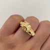 Anillo Caballo trenza Matte Oro amarillo 18k / Talla 11 / 6,75 Gr / 5,8 mm