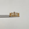 Anillo 15 Casting Blanco Oro amarillo 18k / Talla 7 / 2,5 Gr