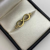 Herraje Infinito liso Oro amarillo 18k 1,05 Gr / 2,4 Cm