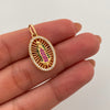 Dije Virgen de Guadalupe Casting Oro amarillo 18k 2,85 Gr / 13,3 mm / 2,6 Cm