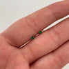 Topos Circon verde Oro amarillo 18k 0,4 Gr / 3 mm