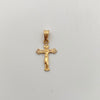 Dije Cruz Cristo Casting Oro amarillo 18k 1,3 Gr / 14,2 mm / 2,7 Cm