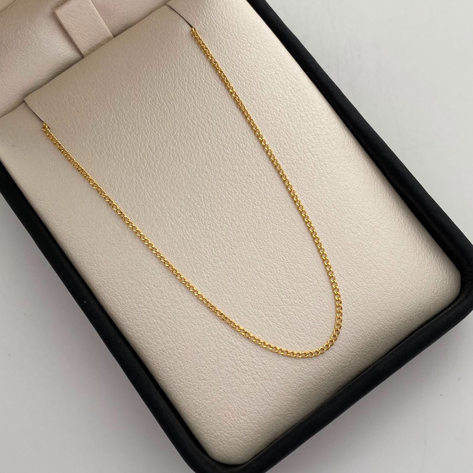 Cadena It Mini Cubana Oro amarillo 18k 1,45 Gr / 1,3 mm / 45 Cm