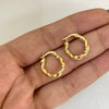 Candonga Entorchada Oro amarillo 18k 1,45 Gr / 1,5 Cm