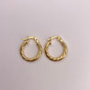 Candonga entorchada Oro amarillo 18k 1,07 Gr / 1,05 Cm