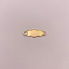 Herraje Placa nube lisa Oro amarillo 18k 0,44 Gr / 2,2 Cm