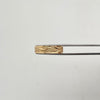 Anillo argolla diamantada  Oro amarillo 18k / Talla 9 / 2,4 Gr