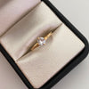 Anillo Solitario Oro amarillo 18k / Talla 6 / 1,65 Gr / 2,2 mm