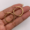 Candonga lisa Oro amarillo 18k 1,45 Gr / 2,5 Cm