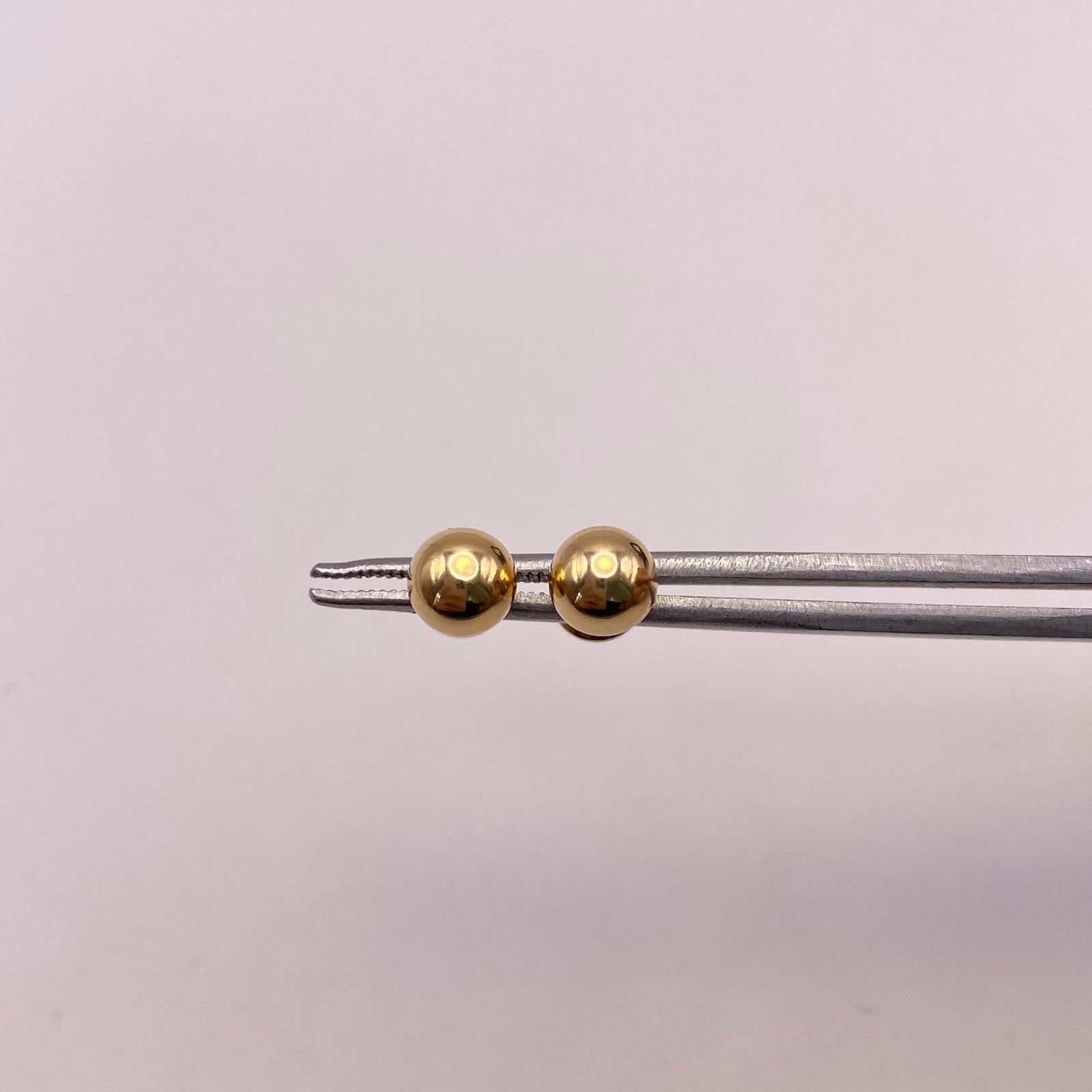 Topos bola lisa 6mm Oro amarillo 18k 0,65 Gr
