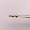 Topos bola lisa 6mm Oro amarillo 18k 0,7 Gr
