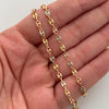 Cadena Gc Diamantado Tres oros 18k 7,00 Gr / 3,5 mm / 52 Cm Broche 0,30
