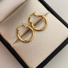 Candonga Entorchada Oro amarillo 18k 1 Gr / 1,6 Cm