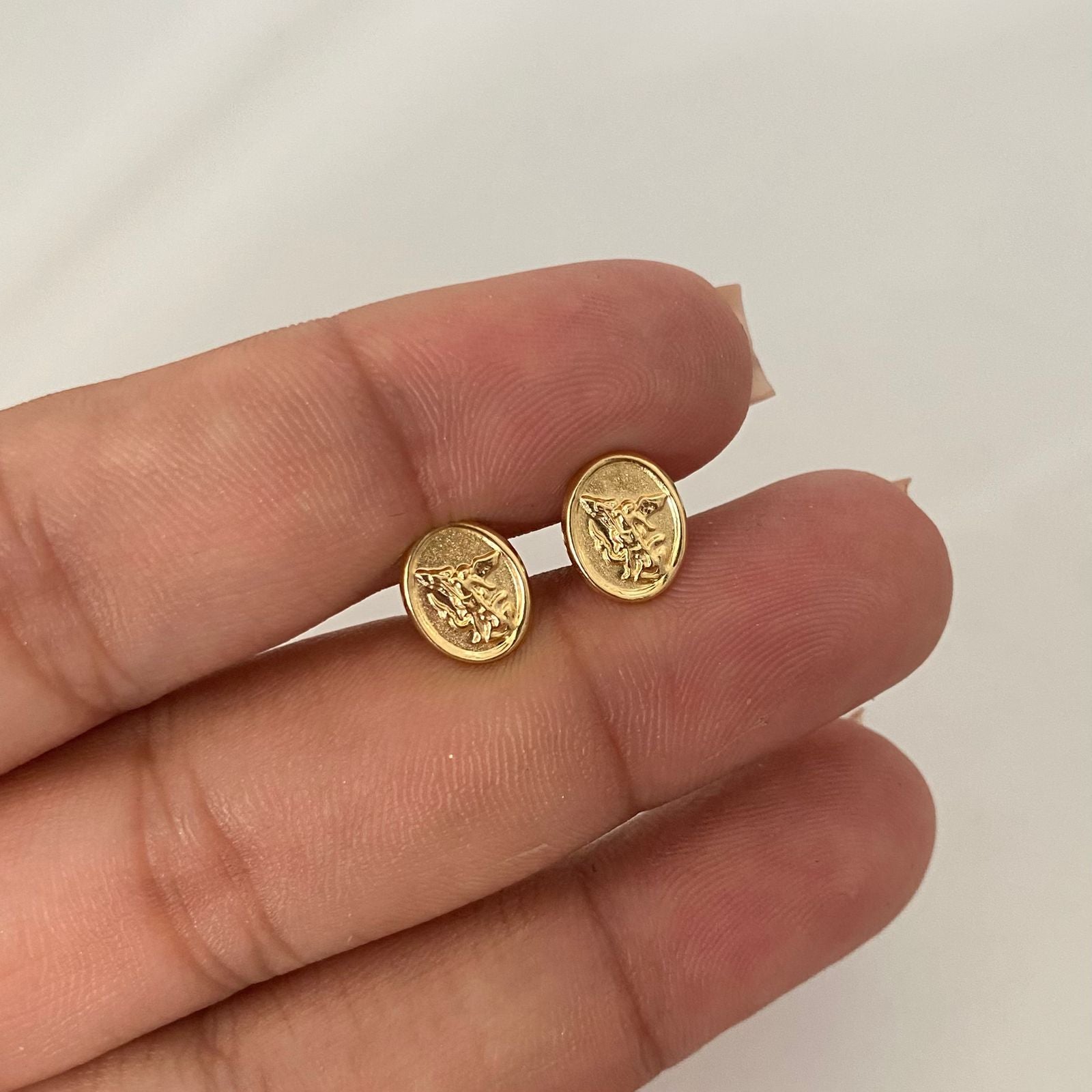 Topos san miguel arcangel Oro amarillo 18k 0,8 Gr / 7,3 mm