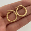 Candonga Entorchada Oro amarillo 18k 2,4 Gr / 2 Cm
