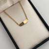 Pulso bebé Placa aro doble Oro amarillo 18k 1,30 Gr / 2,3 mm / 15 Cm Broche 0,30