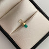 Dije Canutillo de Esmeralda Oro amarillo 18k 0,15 Gr / 2,2 mm / 1,1 Cm