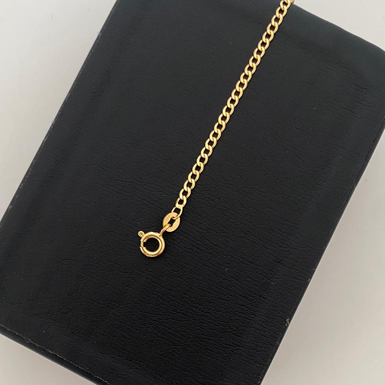 Pulso It placa tejido cubano Oro amarillo 18k +1 / 2,7 Gr / 16,5 Cm