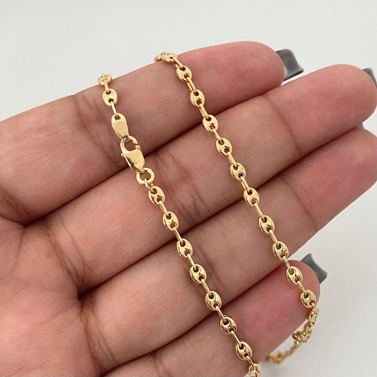 Cadena gc Oro amarillo 18k 4,65 Gr / 3,2 mm / 45 Cm Broche 0,40