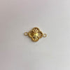 Herraje trebol diamantado Oro amarillo 18k 0,85 Gr / 2 Cm