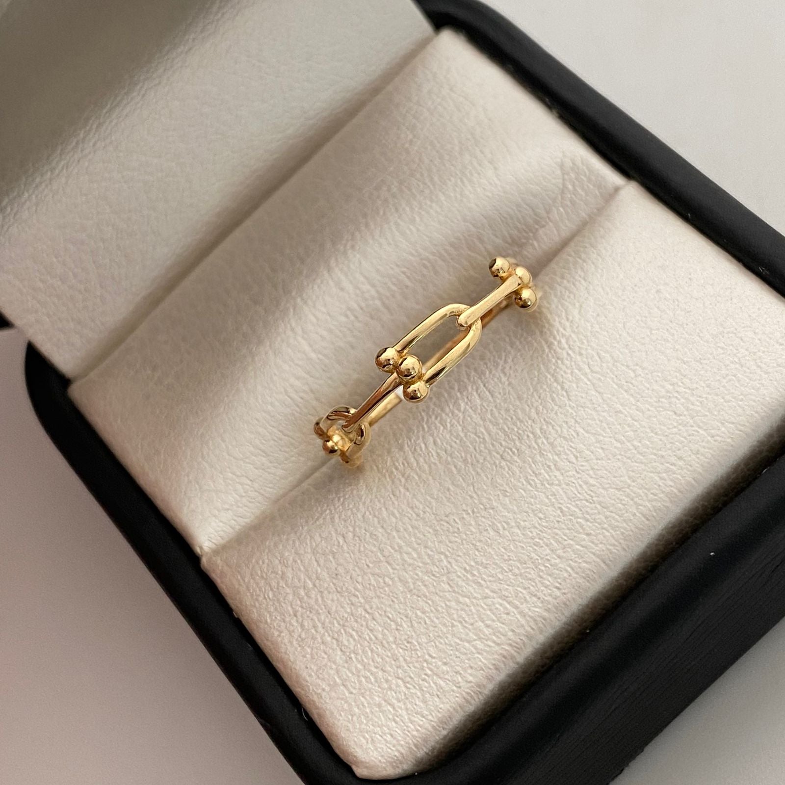 Anillo It cajon  Oro amarillo 18k / Talla 5 3/4 / +3 / 1,2 Gr