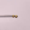 Topos Circulo plano diamantado Oro amarillo 18k 0,4 Gr / 4 mm