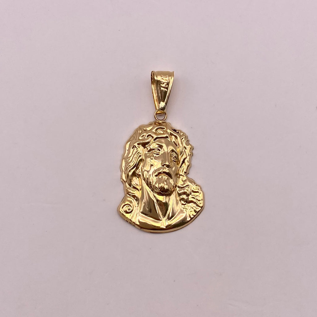 Dije Rostro Cristo Oro amarillo 18k 2,13 Gr / 18,4 mm / 3,6 Cm