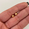 Topos Bola Diamantada 5mm Oro amarillo 18k 0,6 Gr