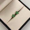 Topos Flor Casting Verde Oro amarillo 18k 1 Gr / 8,2 mm