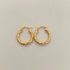 Candonga Entorchada Oro amarillo 18k 1,7 Gr / 2,2 Cm