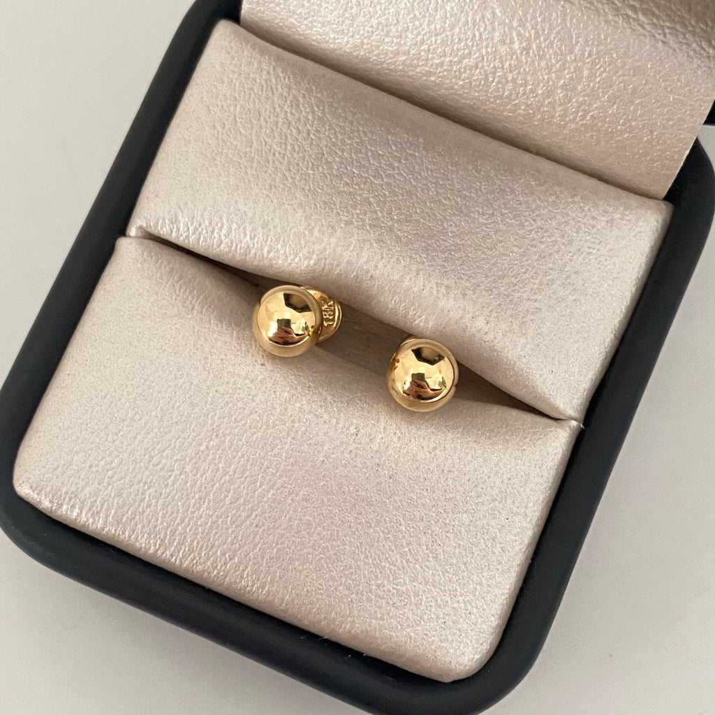 Topos bola lisa Oro amarillo 18k 0,60 Gr / 6,0 mm