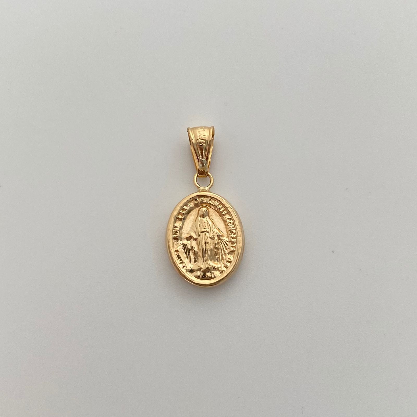 Dije Virgen Milagrosa Oro amarillo 18k 0,9 Gr / 11,5 mm / 2,3 Cm