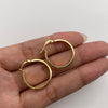 Candonga lisa vs Oro amarillo 18k 1,95 Gr / 2,3 Cm