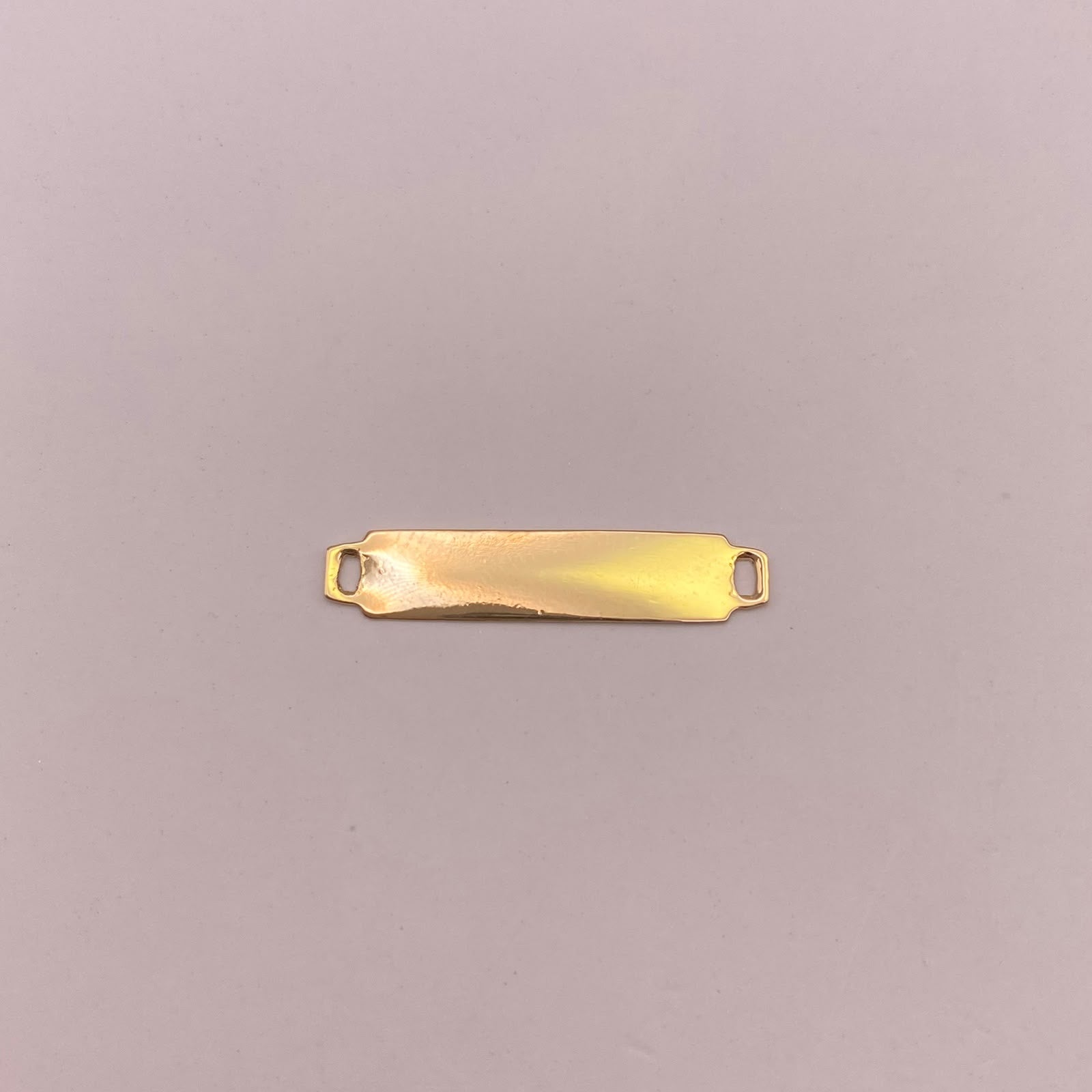Herraje Placa lisa Oro amarillo 18k 0,39 Gr / 2,4 Cm