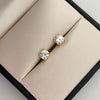Topos Circon Blanco Oro amarillo 18k 1,6 Gr / 6,2 mm