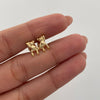 Topos Oso Mano Alzada Oro amarillo 18k 0,7 Gr / 6,4 mm