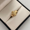 Anillo Cruz Cristo Oro amarillo 18k / Talla 6 / 3,1 Gr / 3,9 mm
