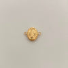 Herraje Virgen De Guadalupe Oro amarillo 18k 0,7 Gr / 1,7 Cm