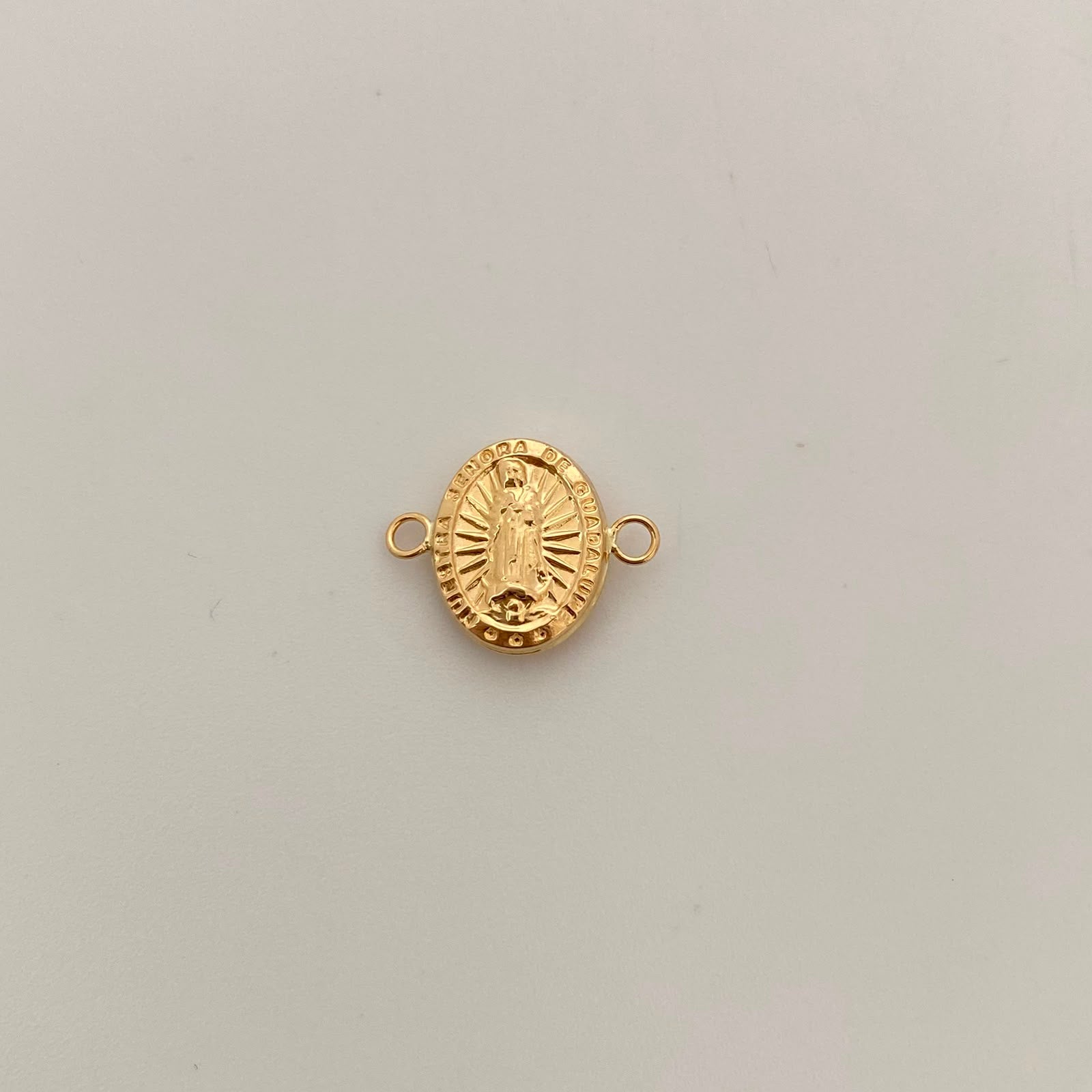 Herraje Virgen De Guadalupe Oro amarillo 18k 0,7 Gr / 1,7 Cm