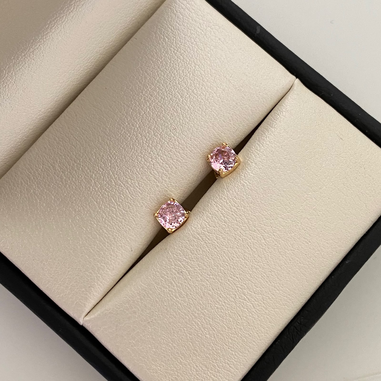 Topos Circon Rosa Oro amarillo 18k 1,1 Gr / 5 mm